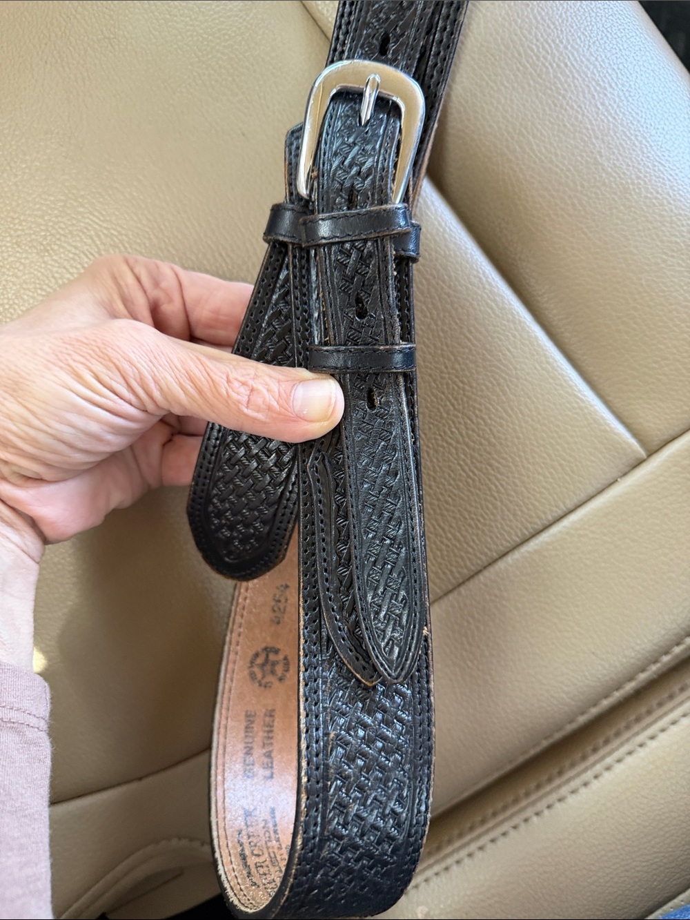 Silver Creek Collection Genuine Leather Belt - Brown